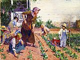 Edward Henry Potthast In the Garden painting